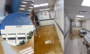 Ruptura de tubería causa inundación en clínica del ISSSTE en Gómez Palacio
