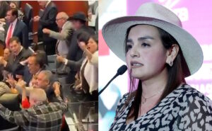 Señalan como ‘grilla’ porras a Morón en Senado durante visita de Grecia Quiroz