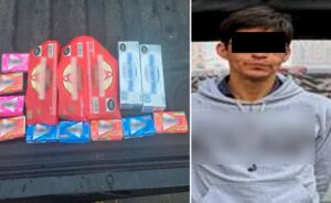 Detienen en la Juárez a hombre con historial penal por presunto robo en tienda de conveniencia