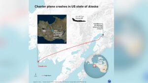 Se estrellan avión chárter en Alaska y mueren ocho personas